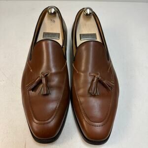 EUC CUSTOM Tricker's Elton Tassel Loafer Brown Calf RARE Made in England US 13 D